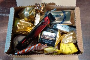 Geschenkbox für Schokoladenpräsente, Schokoladengeschenk in Dresden