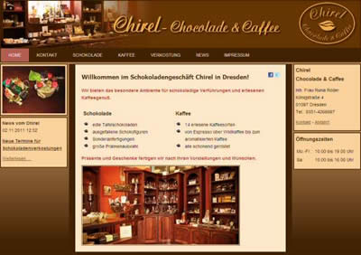 Standort Schokoladenladen Chirel - Schokolade und Kaffee in Dresden